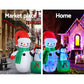 Jingle Jollys Christmas Inflatable Snowman 1.8M Lights LED Outdoor Decorations - Magdasmall