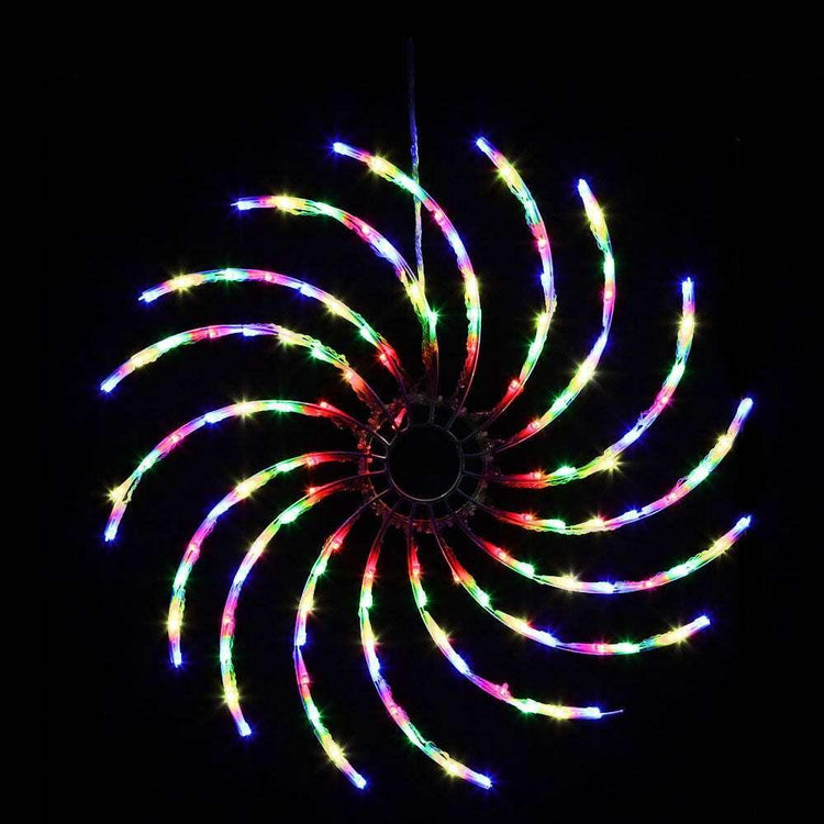 Jingle Jollys Christmas Lights 128 LED 50cm Fairy Light Spin Decorations - Magdasmall