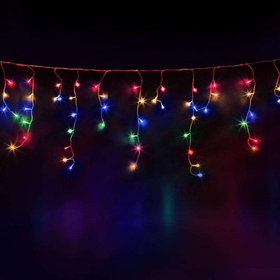 Jingle Jollys Christmas Lights 20M 800 LED Icicle Light Multi-coloured - Magdasmall