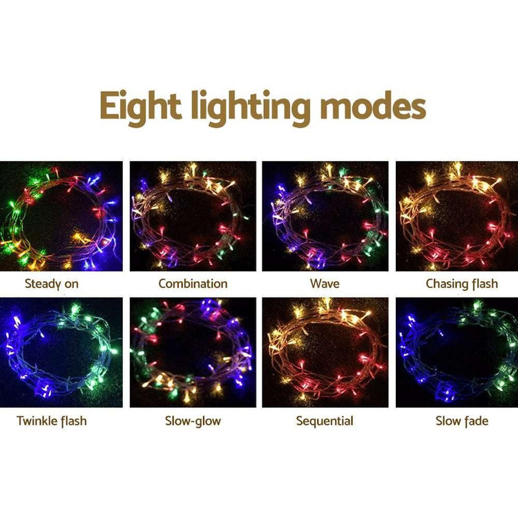 Jingle Jollys Christmas Lights 500 LED 100M String Light Multi-coloured Decora - Magdasmall