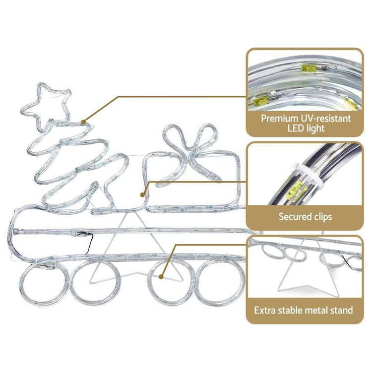 Jingle Jollys Christmas Lights 631 LED 210cm Fairy Light Train Decorations - Magdasmall