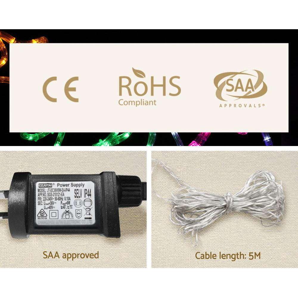 Jingle Jollys Christmas Lights 631 LED 210cm Fairy Light Train Decorations - Magdasmall