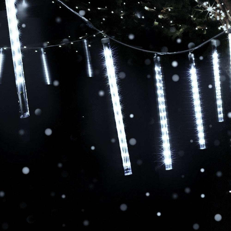 Jingle Jollys Christmas Lights 960 LED 12M Shower Light Icicle Falling Metor - Magdasmall