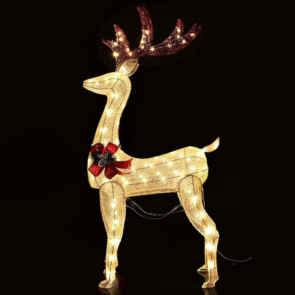 Jingle Jollys Christmas Lights LED Light Motif Reindeer Outdoor Decoration 3D - Magdasmall