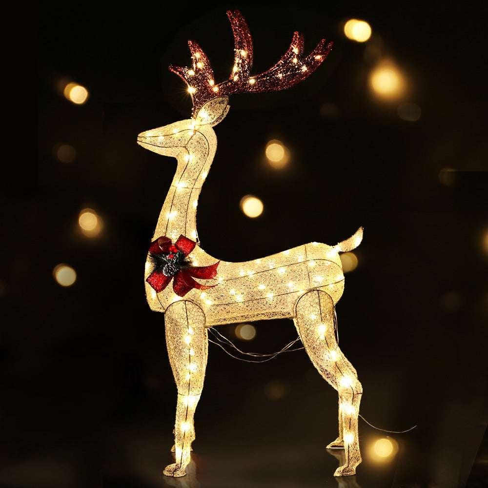 Jingle Jollys Christmas Lights LED Light Motif Reindeer Outdoor Decoration 3D - Magdasmall