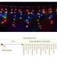 Jingle Jollys Solar Christmas Lights 12.5M 500 LED Icicle Light Decorations