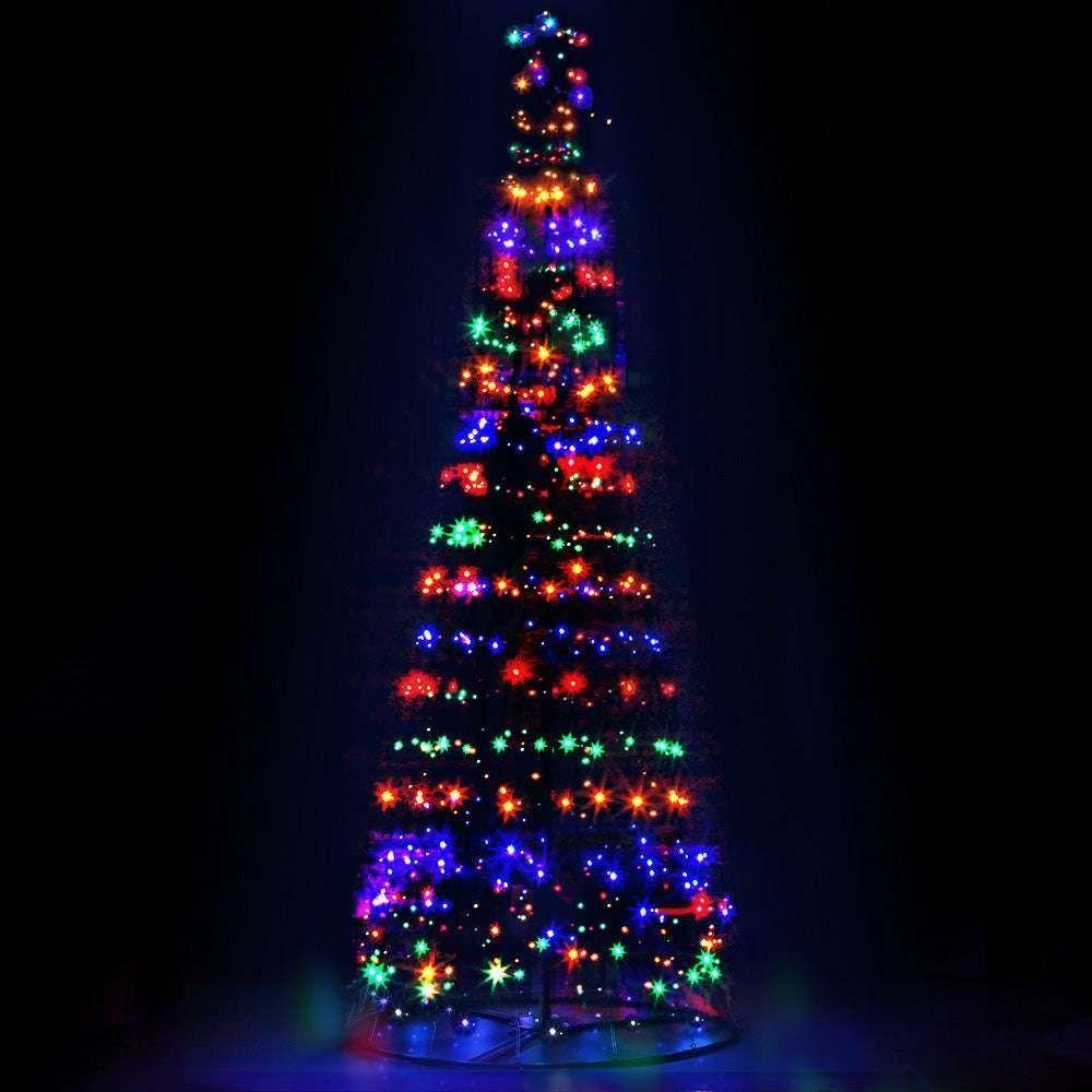 Jingle Jollys Solar Power Christmas Tree 3.6M 400 LED Xmas Trees 8 Light Modes