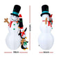 Jingle JollysChristmas Inflatable Snowman 2.4M Xmas Lights Outdoor Decorations