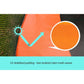 Kahuna 10ft Trampoline Replacement Pad Round - Orange