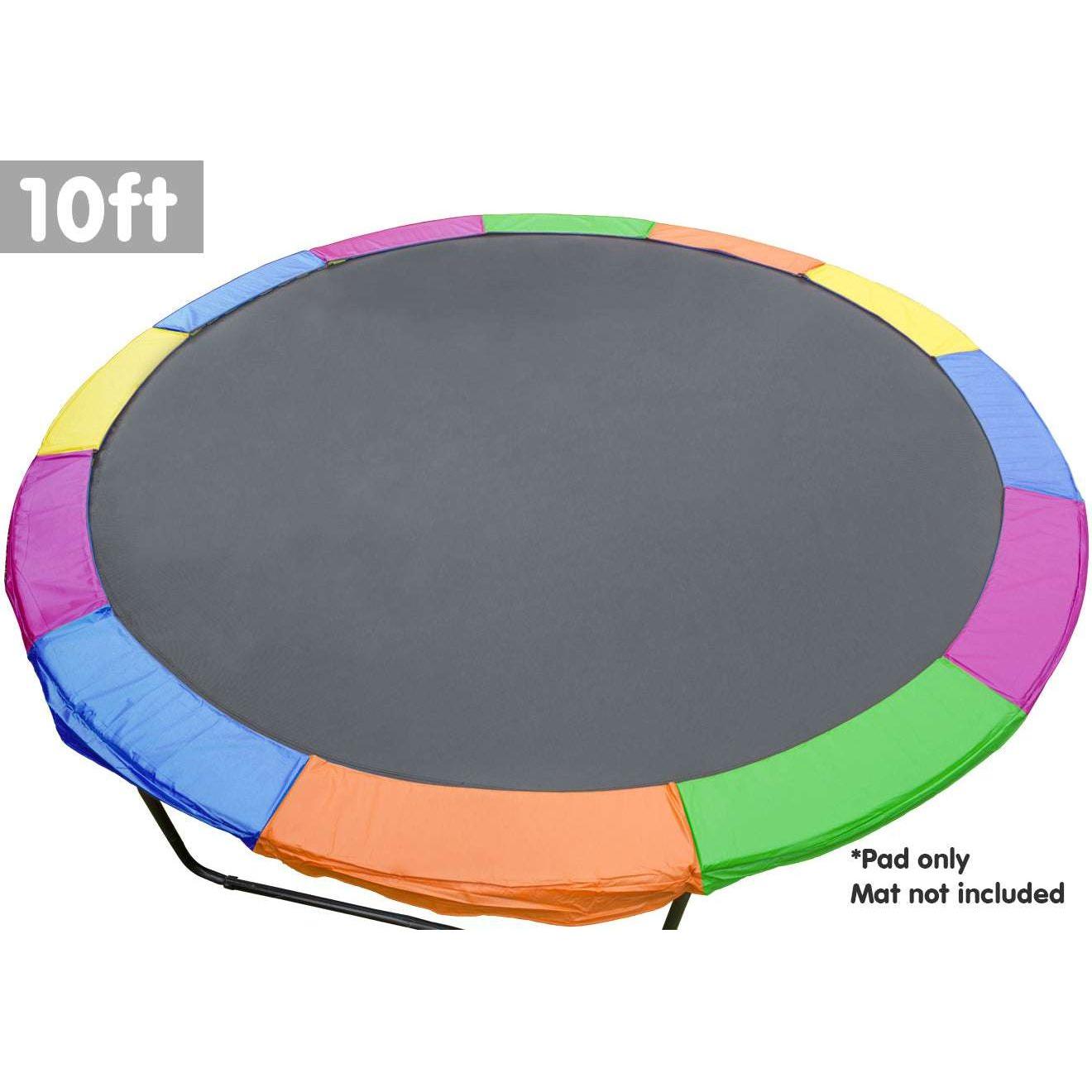 Kahuna 10ft Trampoline Replacement Pad Round - Rainbow