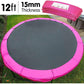 Kahuna 12ft Trampoline Replacement Pad Round - Pink