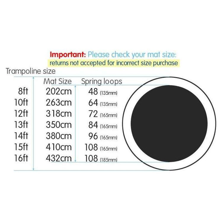 Kahuna 16ft Replacement Trampoline Mat Round