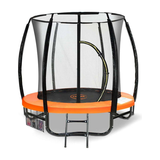 Kahuna Classic 6ft Outdoor Round Orange Trampoline Safety Enclosure