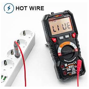 KAIWEETS Digital Multimeter TRMS 6000 Counts Voltmeter Auto-Ranging Fast Accurately Measures Voltage Current Amp Resistance Diodes Continuity Duty-Cycle Capacitance Temperature for Automotive