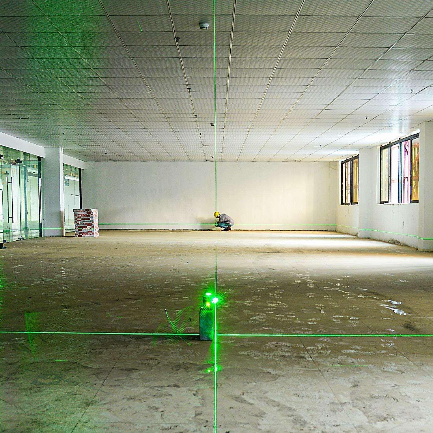 KAIWEETS KT360A Green Laser Level 3 X 360&deg; Rotary Self Leveling with 1 Rechargeable Battery