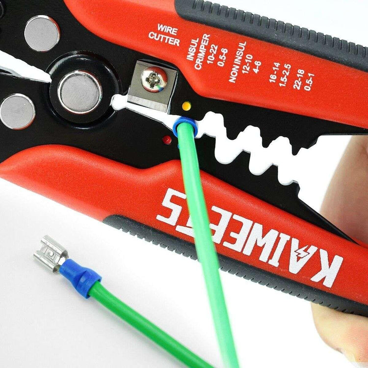 Kaiweets KWS-103 Self Adjusting Wire Stripper Wire Cutter Cable Stripper Clamp - Magdasmall