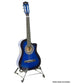 Karrera 38in Cutaway Acoustic Guitar with guitar bag - Blue Burst