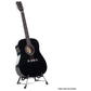 Karrera 41in Acoustic Wooden Guitar with Bag - Black