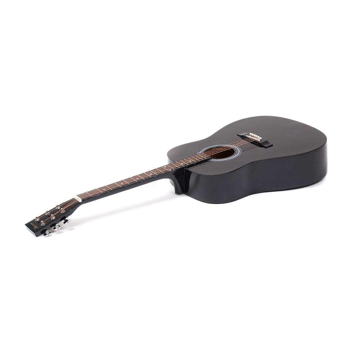 Karrera 41in Acoustic Wooden Guitar with Bag - Black