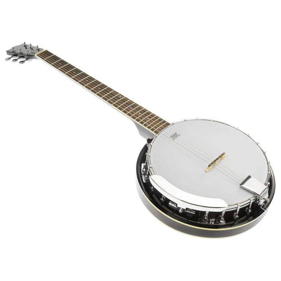 Karrera 6 String Resonator Banjo -  Black