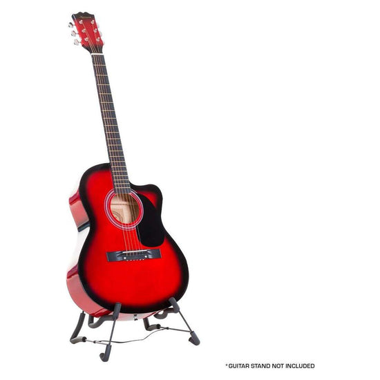 Karrera Acoustic Cutaway 40in Guitar - Red