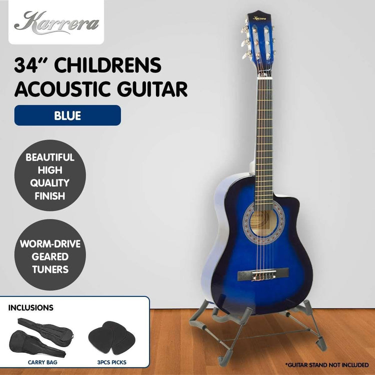 Karrera Childrens Acoustic Guitar Kids - Blue