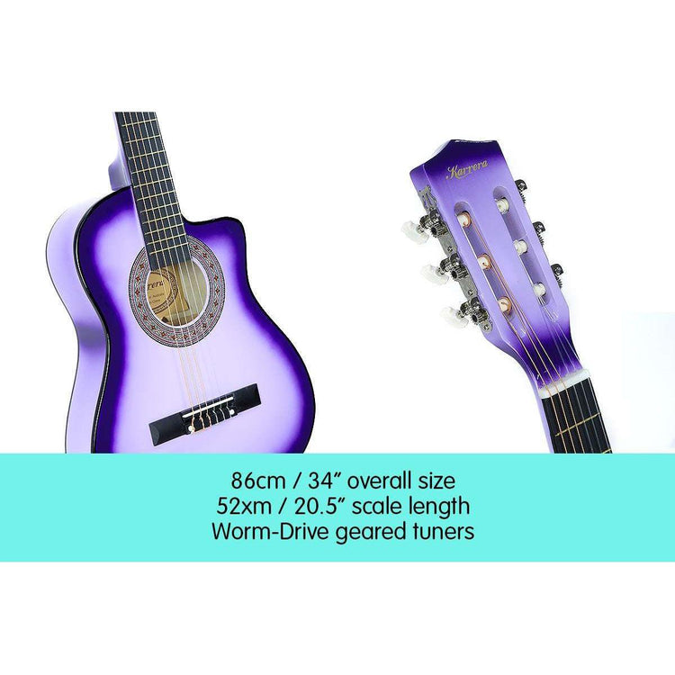 Karrera Childrens Acoustic Guitar Kids - Purple