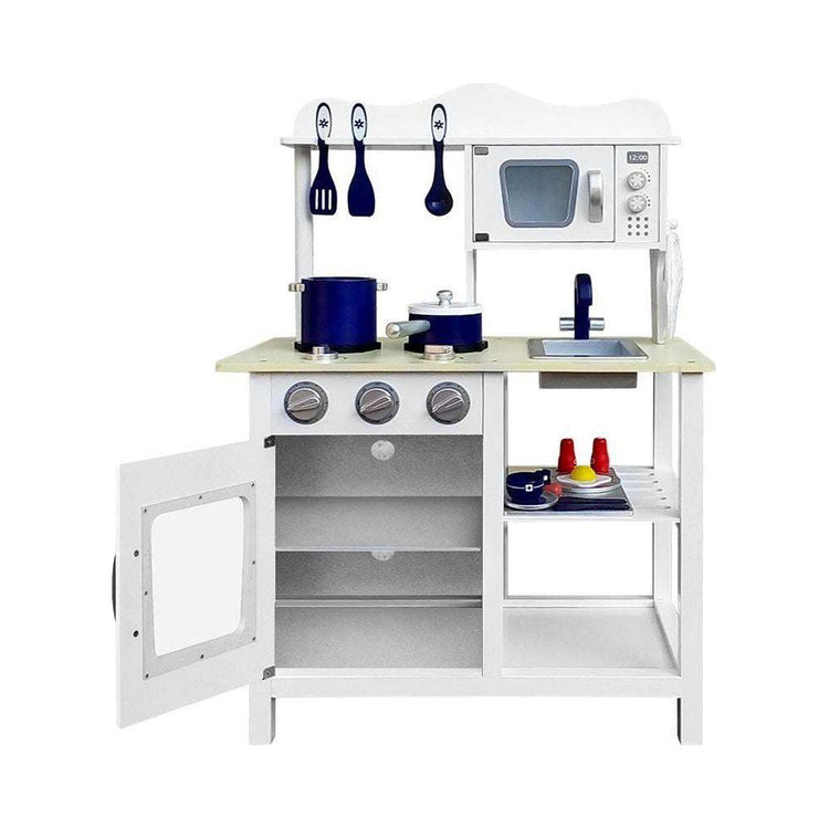 Keezi 18 Piece Kids Kitchen Play Set - White