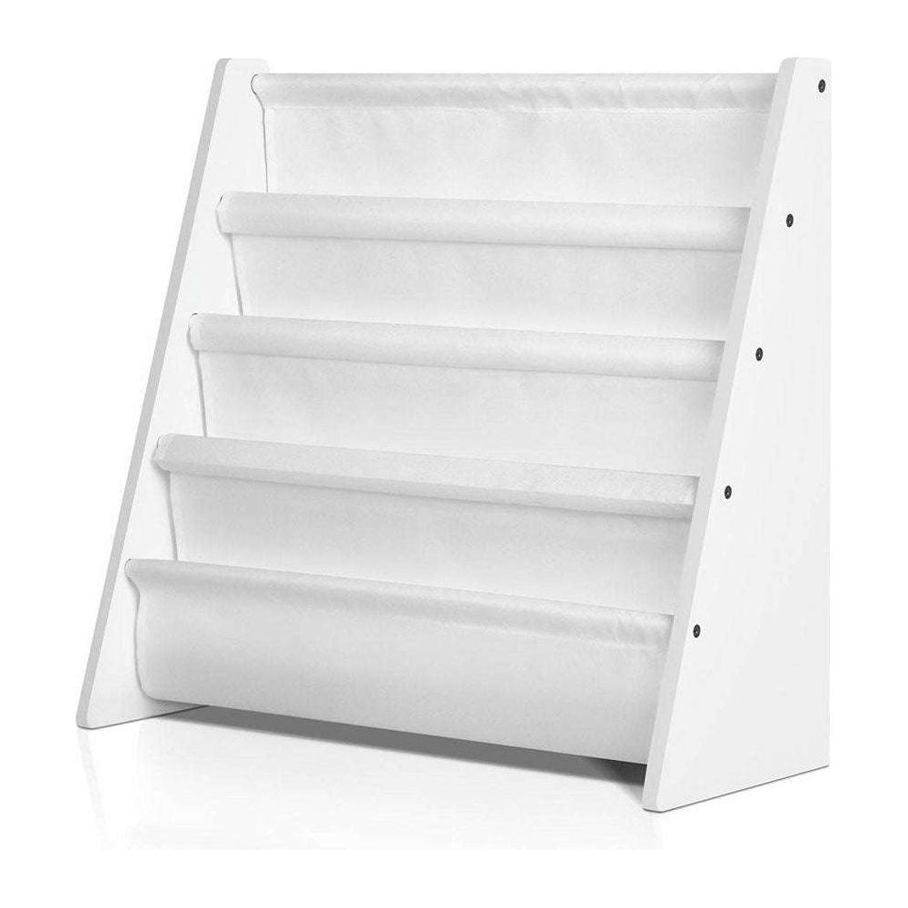 Keezi 4 Tiers Kids Bookshelf Magazine Shelf Children Bookcase Rack Organiser - Magdasmall