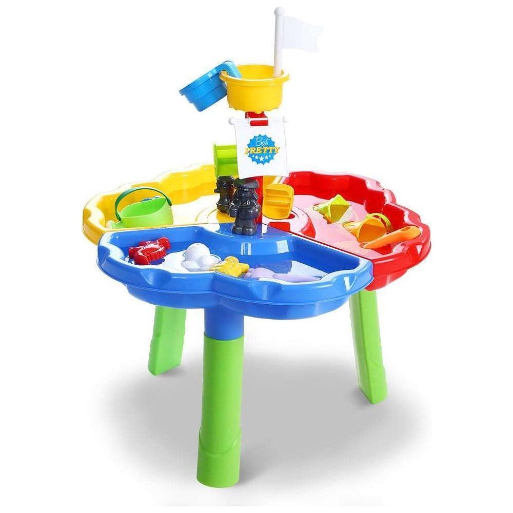 Keezi Kids Beach Sand and Water Sandpit Outdoor Table Childrens Bath Toys