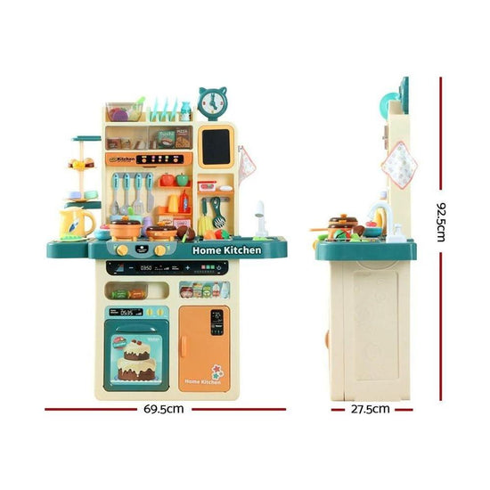 Keezi Kids Kitchen Pretend Play Set Cooking Sound Steam Light Function