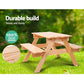 Keezi Kids Outdoor Table and Chairs Picnic Bench Set Children Wooden