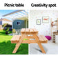 Keezi Kids Outdoor Table and Chairs Picnic Bench Set Children Wooden