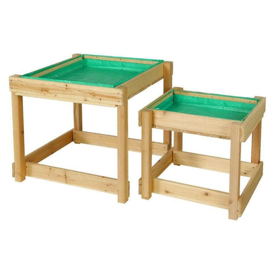 Keezi Kids Sandpit Wooden Sandbox Sand Pit Water Table Outdoor Toys 101cm