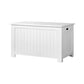 Keezi Kids Wooden Toy Chest Storage Blanket Box White Children Room Organiser