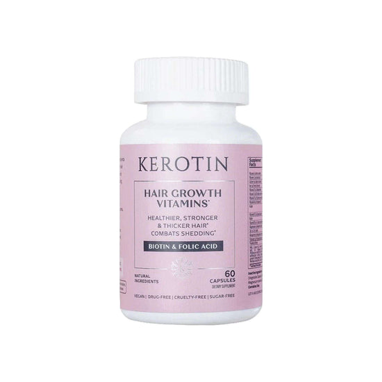 Kerotin Hair Growth Vitamin Supplements - Biotin and Keratin Capsules