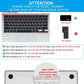 Keyboard Cover Skin For MacBook Air Pro 13 13.6 14 15.3 16 A2442 A2779 A2485 A2780 A2681 A2941 M1 M2 2021 to 2023 Grey