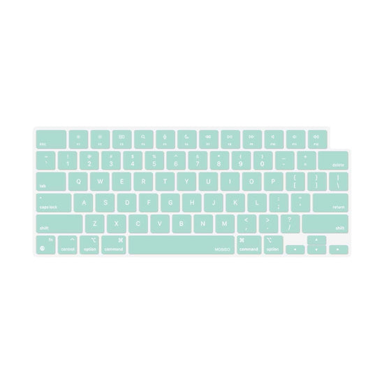 Keyboard Cover Skin For MacBook Air Pro 13 13.6 14 15.3 16 A2442 A2779 A2485 A2780 A2681 A2941 M1 M2 2021 to 2023 Mint Green