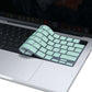 Keyboard Cover Skin For MacBook Air Pro 13 13.6 14 15.3 16 A2442 A2779 A2485 A2780 A2681 A2941 M1 M2 2021 to 2023 Mint Green