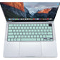 Keyboard Cover Skin For MacBook Air Pro 13 13.6 14 15.3 16 A2442 A2779 A2485 A2780 A2681 A2941 M1 M2 2021 to 2023 Mint Green