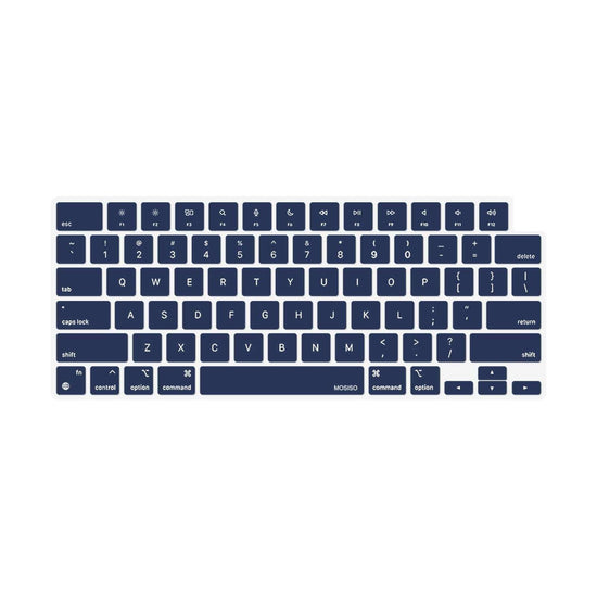 Keyboard Cover Skin For MacBook Air Pro 13 13.6 14 15.3 16 A2442 A2779 A2485 A2780 A2681 A2941 M1 M2 2021 to 2023 Navy Blue