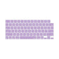 Keyboard Cover Skin For MacBook Air Pro 13 13.6 14 15.3 16 A2442 A2779 A2485 A2780 A2681 A2941 M1 M2 2021 to 2023 purple