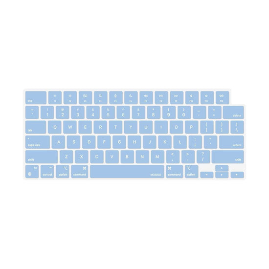 Keyboard Cover Skin For MacBook Air Pro 13 13.6 14 15.3 16 A2442 A2779 A2485 A2780 A2681 A2941 M1 M2 2021 to 2023 Sky Blue