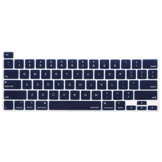 Keyboard Cover Skin For MacBook Pro 13 Pro 16 A2338 A2289 A2251 A2141 M1 M2 2020 to 2023 Navy Blue