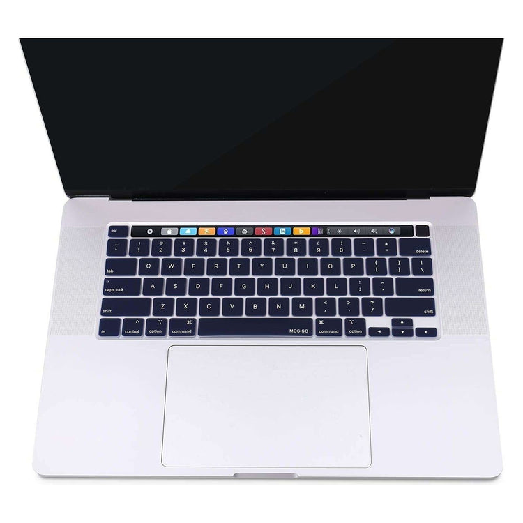 Keyboard Cover Skin For MacBook Pro 13 Pro 16 A2338 A2289 A2251 A2141 M1 M2 2020 to 2023 Navy Blue