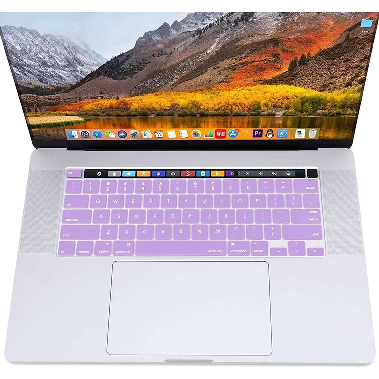 Keyboard Cover Skin For MacBook Pro 13 Pro 16 A2338 A2289 A2251 A2141 M1 M2 2020 to 2023 purple