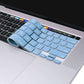 Keyboard Cover Skin For MacBook Pro 13 Pro 16 A2338 A2289 A2251 A2141 M1 M2 2020 to 2023 Sky Blue