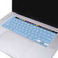 Keyboard Cover Skin For MacBook Pro 13 Pro 16 A2338 A2289 A2251 A2141 M1 M2 2020 to 2023 Sky Blue