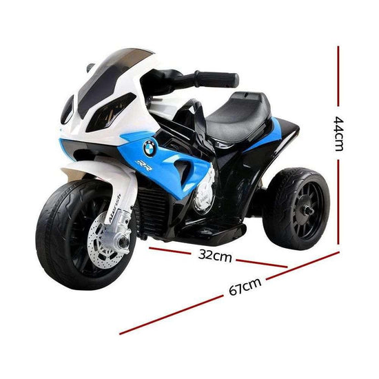 Kids Electric Ride On Car Police Motorcycle Motorbike BMW Licensed S1000RR Blue