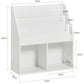 Kids Shelving Unit 3 Shelves 2 Compartments - Magdasmall